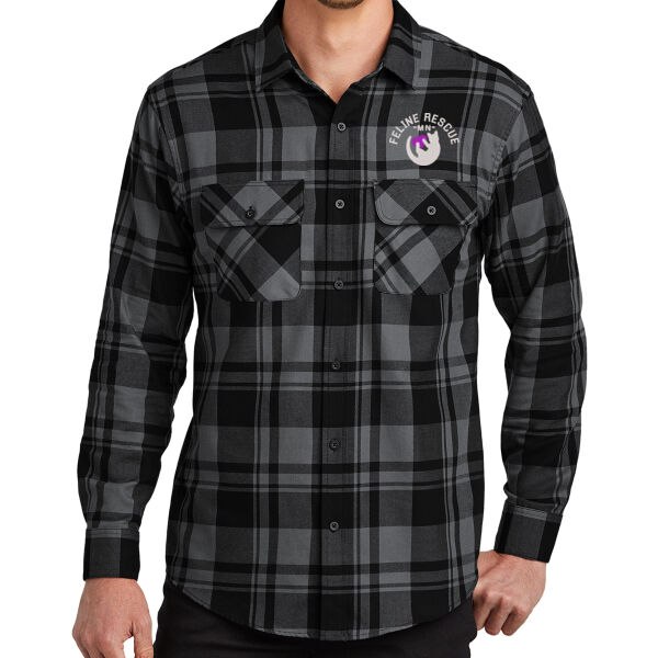 Port Authority® Plaid Flannel Shirt - Embroidered Logo Thumbnail