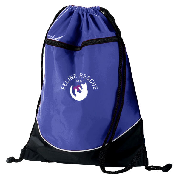 Augusta Sportswear - Tri-Color Drawstring Backpack - Printed Logo Thumbnail