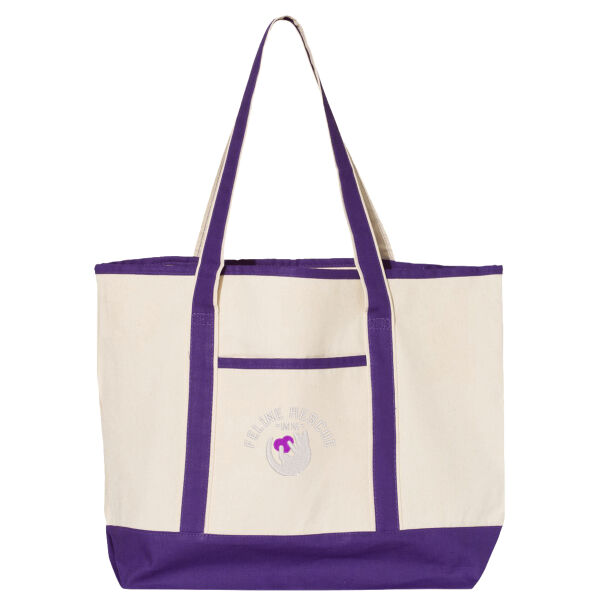 34.6L Large Canvas Deluxe Tote - Embroidered Logo Thumbnail