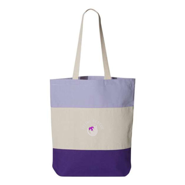 Q-Tees - 11L Tri-Color Tote - Embroidered Logo Thumbnail
