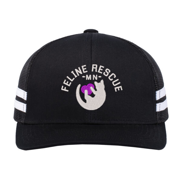 Pacific Headwear - Low-Profile Stripe Trucker Cap - Embroidered Logo Thumbnail