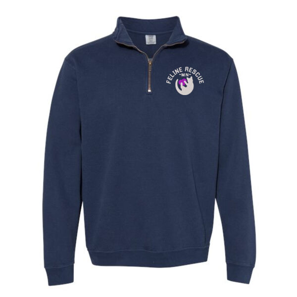 Comfort Colors - Unisex Garment-Dyed Quarter-Zip Sweatshirt - Embroidered Logo Thumbnail