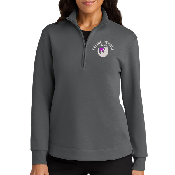 Port Authority - Women's Wearever Signature Double Pique 1/4 Zip - Embroidered Logo Thumbnail
