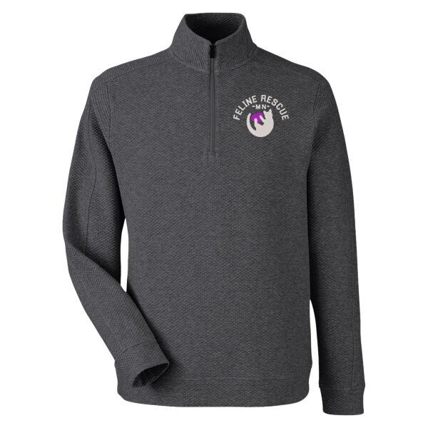 North End - Men's Spirit Textured Quarter-Zip Pullover - Embroidered Logo Thumbnail