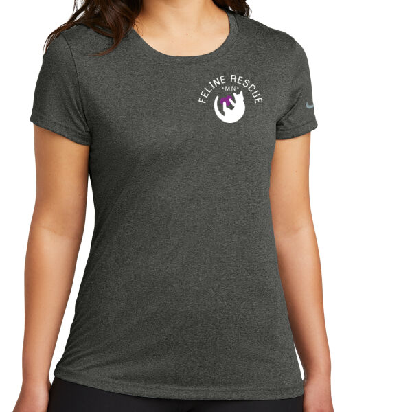 Nike Women's Swoosh Sleeve rLegend Tee - Printed Logo Thumbnail