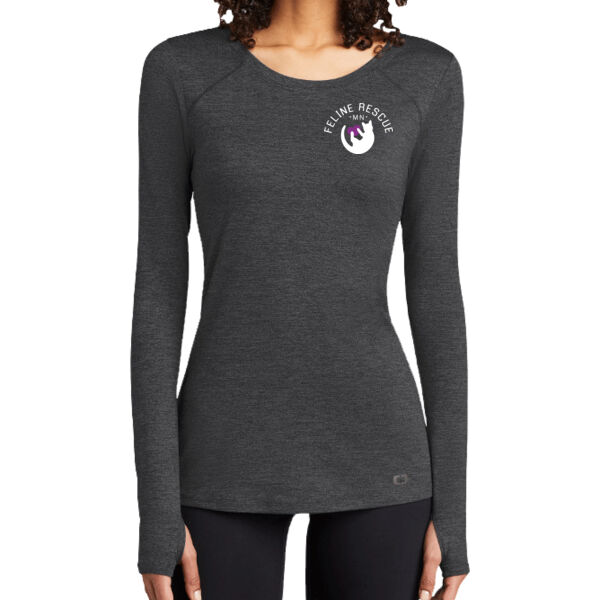OGIO - Women's Force Long Sleeve Tee - Printed Logo Thumbnail