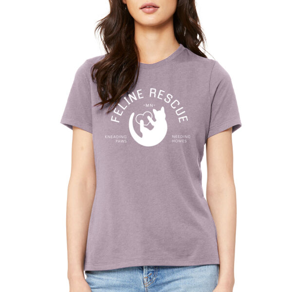 BELLA+CANVAS - Women's Relaxed Jersey Short Sleeve Tee - Printed Logo Thumbnail