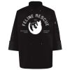 Ten Pearl Button Black Chef Coat Thumbnail