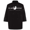 Ten Pearl Button Black Chef Coat Thumbnail